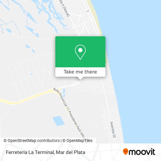 Mapa de Ferreteria La Terminal