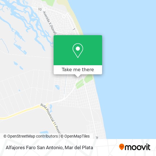 Alfajores Faro San Antonio map