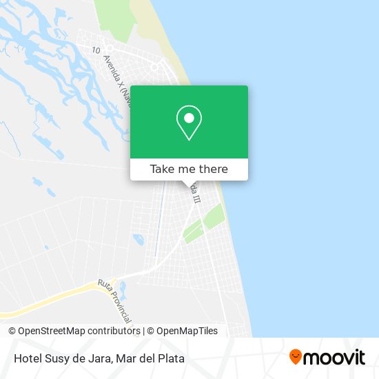 Hotel Susy de Jara map