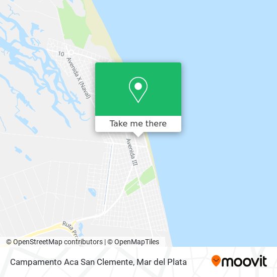 Campamento Aca San Clemente map