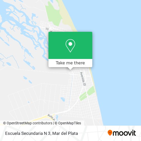 Mapa de Escuela Secundaria N 3
