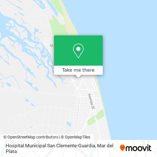 Mapa de Hospital Municipal San Clemente-Guardia