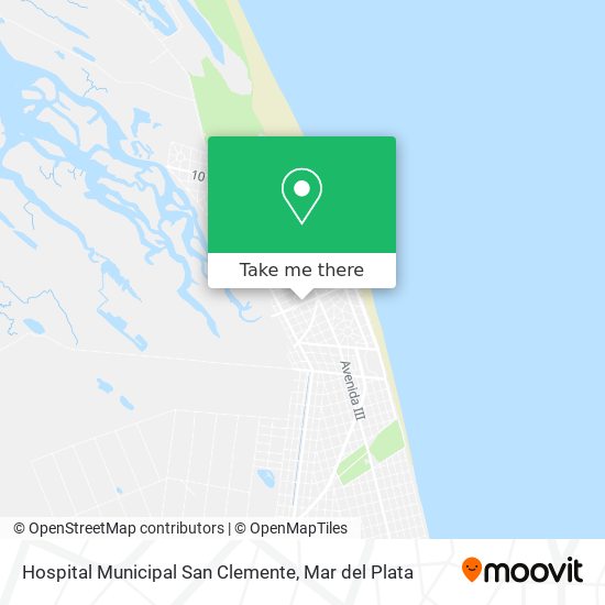 Hospital Municipal San Clemente map