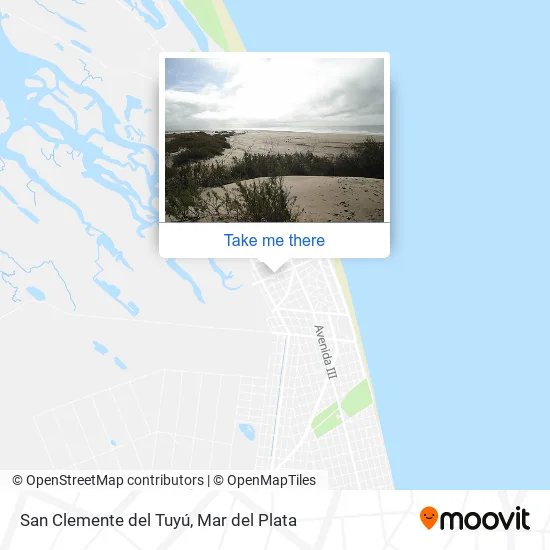 San Clemente del Tuyú map
