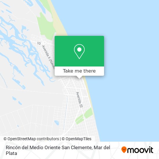 Mapa de Rincón del Medio Oriente San Clemente