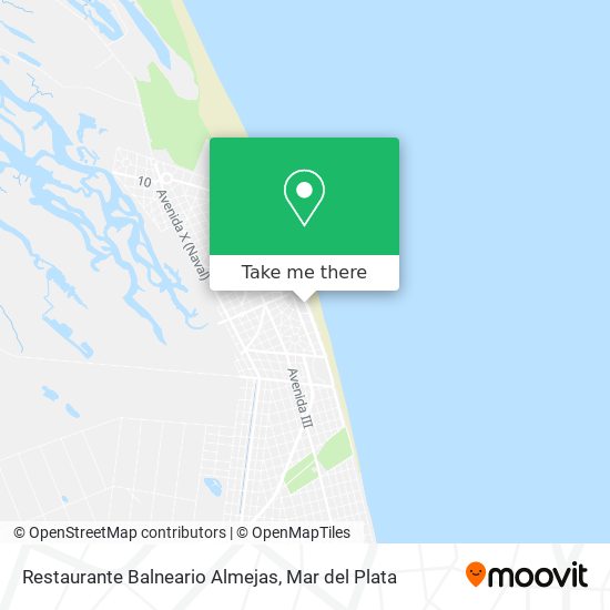 Restaurante Balneario Almejas map