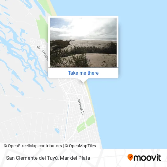 San Clemente del Tuyú map