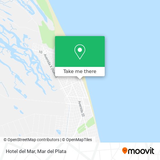 Mapa de Hotel del Mar