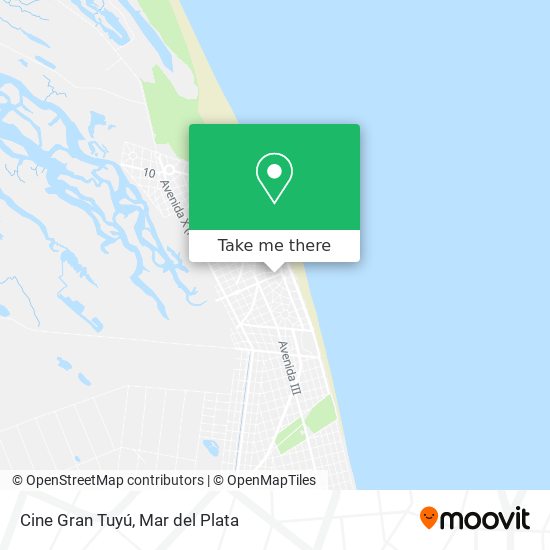 Cine Gran Tuyú map