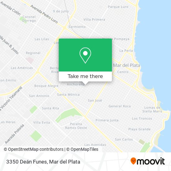 3350 Deán Funes map