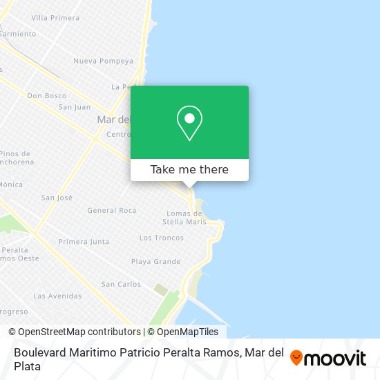 Boulevard Maritimo Patricio Peralta Ramos map