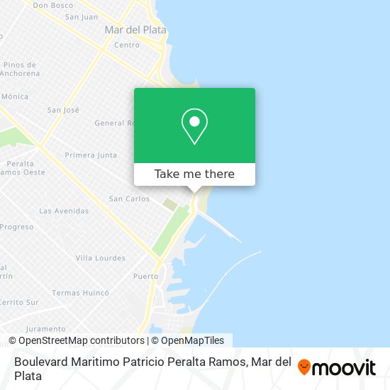 Boulevard Maritimo Patricio Peralta Ramos map