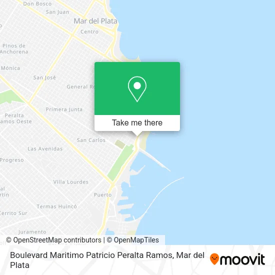 Mapa de Boulevard Maritimo Patricio Peralta Ramos