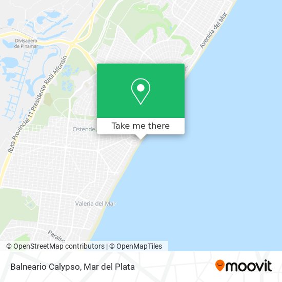 Mapa de Balneario Calypso