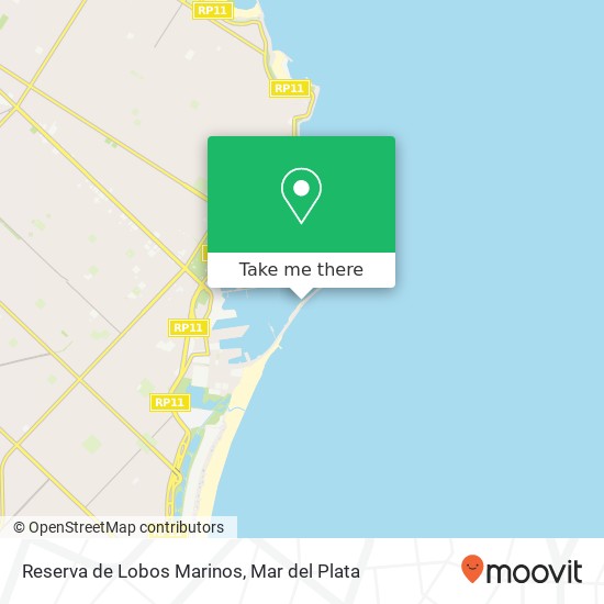 How to get to Reserva de Lobos Marinos in Mar del Plata by Bus?