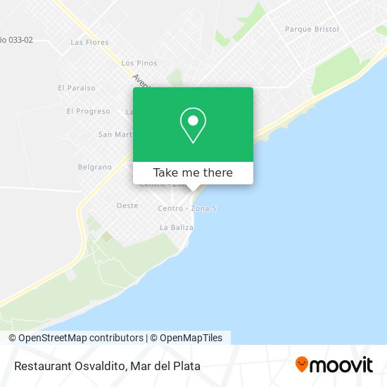 Restaurant Osvaldito map