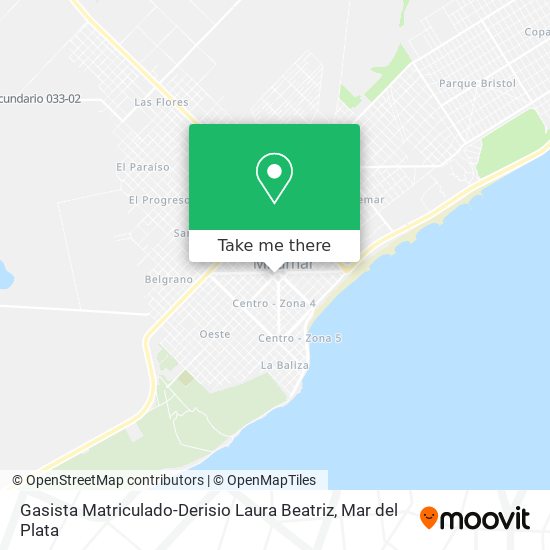 Gasista Matriculado-Derisio Laura Beatriz map