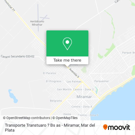 Mapa de Transporte Transtuaro ? Bs as - Miramar