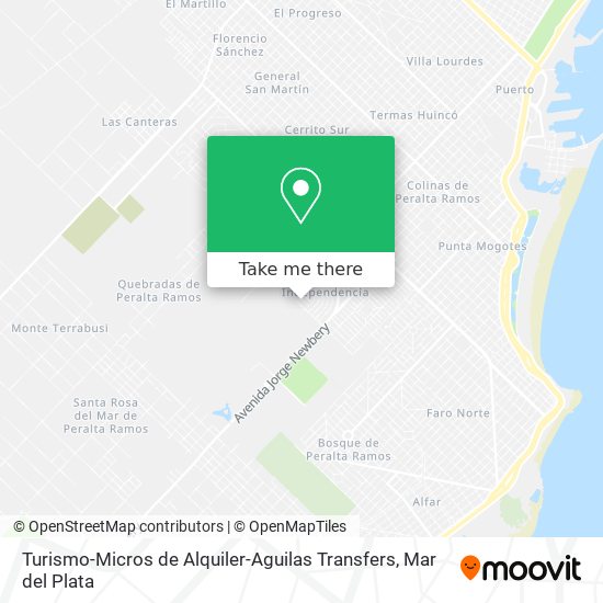 Turismo-Micros de Alquiler-Aguilas Transfers map