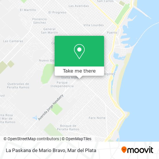 Mapa de La Paskana de Mario Bravo