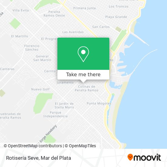 Rotisería Seve map