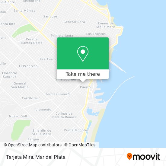 Tarjeta Mira map