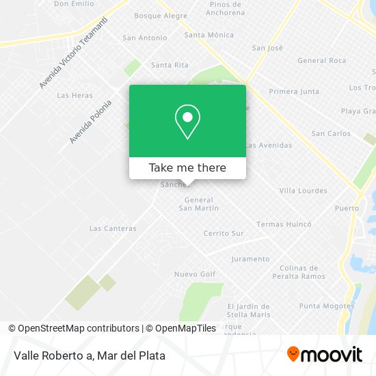Mapa de Valle Roberto a