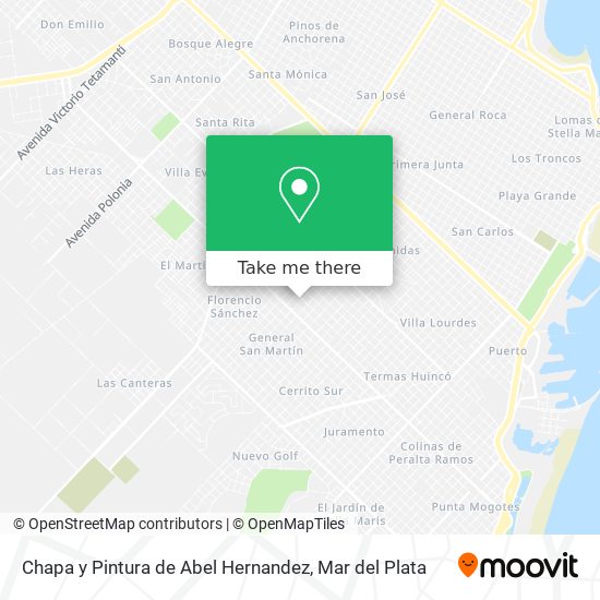 Chapa y Pintura de Abel Hernandez map