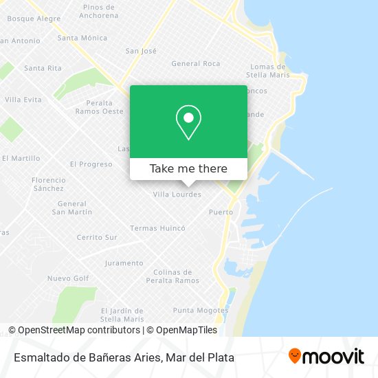 Mapa de Esmaltado de Bañeras Aries