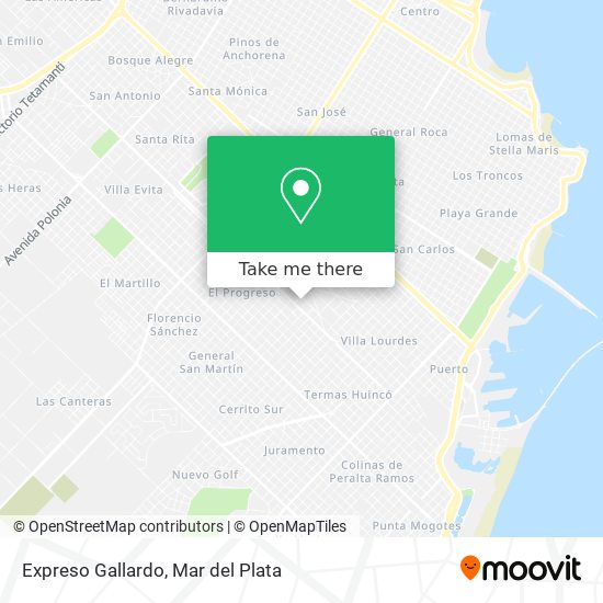 Expreso Gallardo map