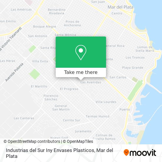Industrias del Sur Iny Envases Plasticos map