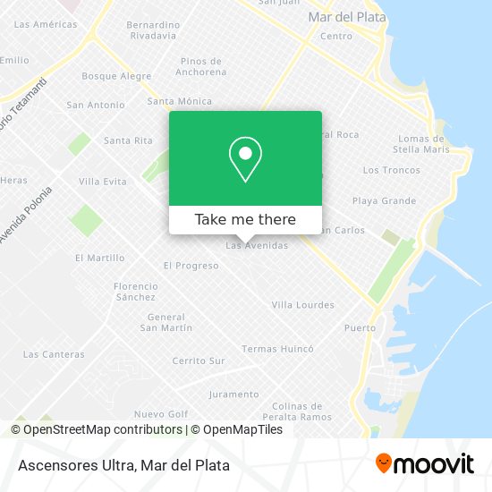 Ascensores Ultra map