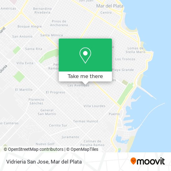 Vidrieria San Jose map