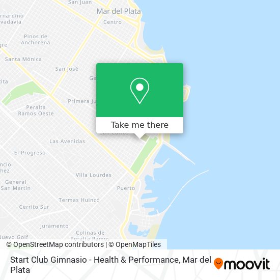 Start Club Gimnasio - Health & Performance map