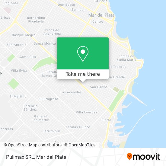 Mapa de Pulimax SRL