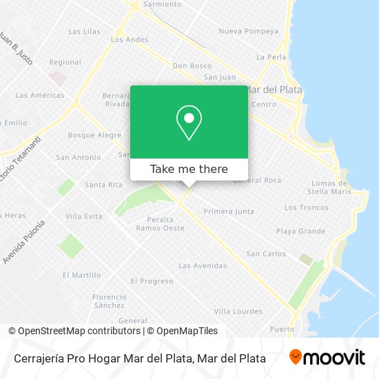 Cerrajería Pro Hogar Mar del Plata map