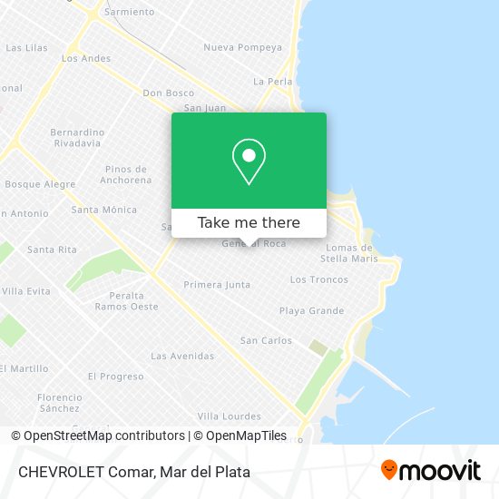 Mapa de CHEVROLET Comar