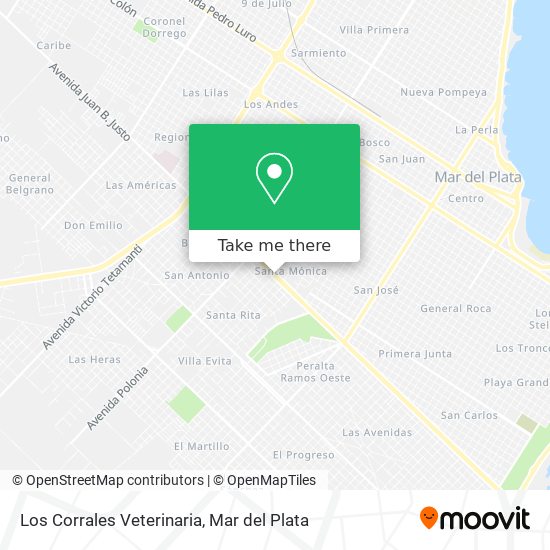 Los Corrales Veterinaria map