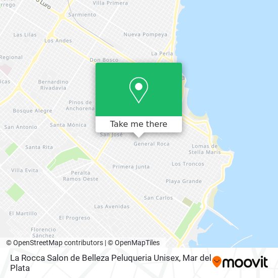 Mapa de La Rocca Salon de Belleza Peluqueria Unisex