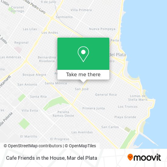 Cafe Friends in the House map