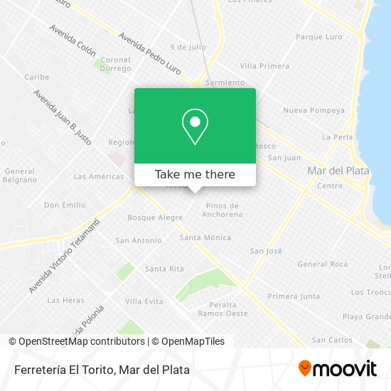 Ferretería El Torito map