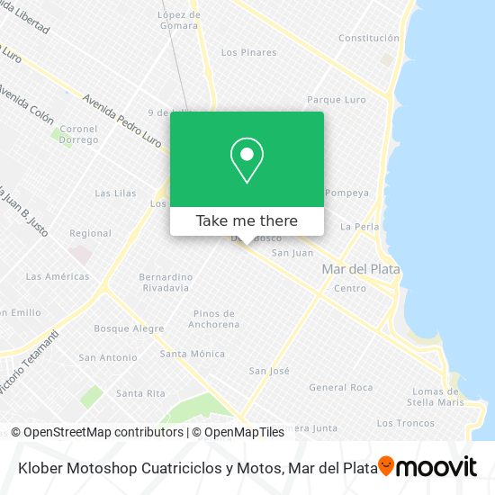 Klober Motoshop Cuatriciclos y Motos map