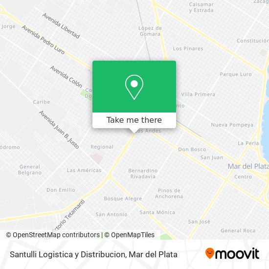 Santulli Logistica y Distribucion map