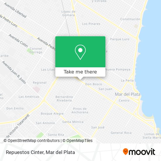 Repuestos Cinter map