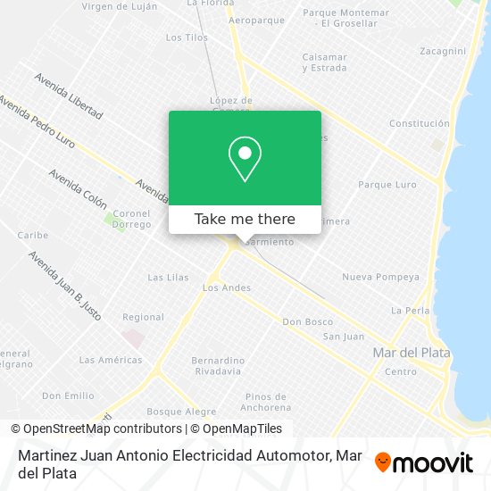 Martinez Juan Antonio Electricidad Automotor map