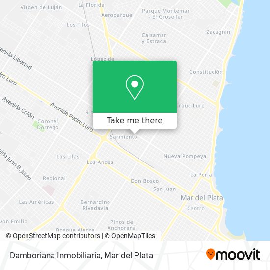 Damboriana Inmobiliaria map
