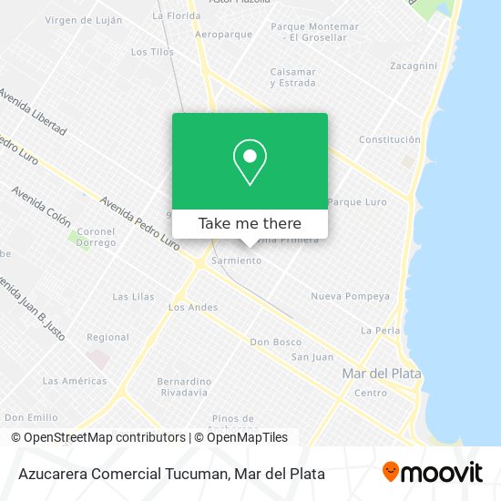 Azucarera Comercial Tucuman map