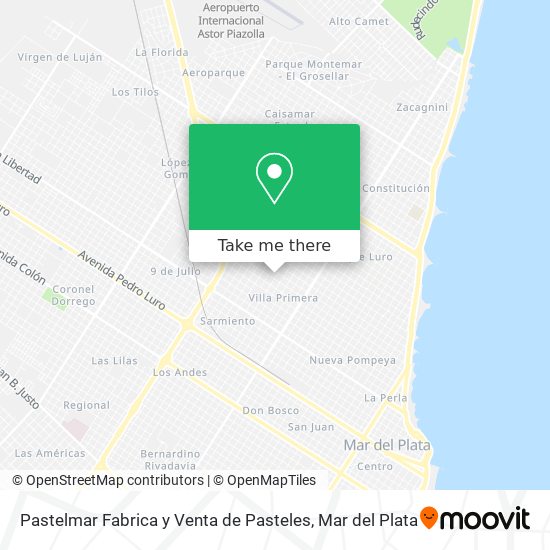 Mapa de Pastelmar Fabrica y Venta de Pasteles