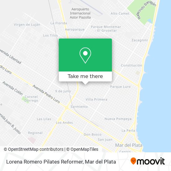 Lorena Romero Pilates Reformer map