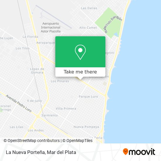 La Nueva Porteña map